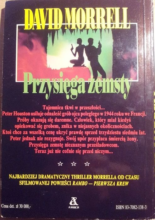 Przysięga zemsty - David Morrell