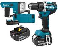 Makita Wiertarko - wkrętarka DDF484 bl1850b + latarka