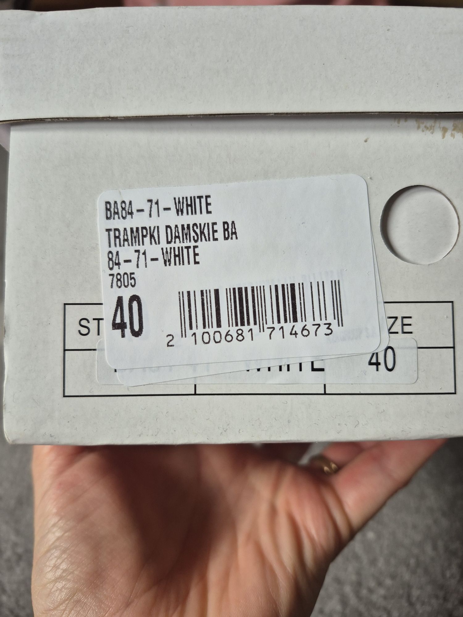 Białe tenisówki damskie r. 40 NOWE
