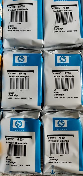 HP 343 344 337 338 картридж принтер цветной чёрно-белый