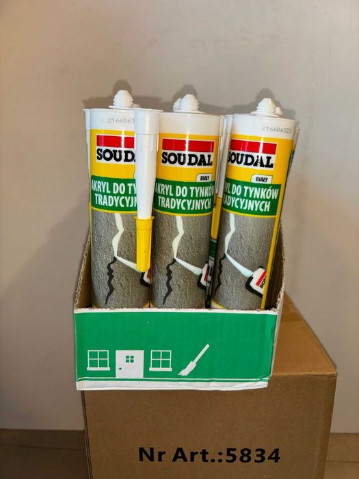 Uszczelniacz do tynków zewnętrzny SOUDAL 280 ml - KARTON 15 SZTUK