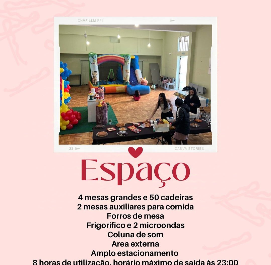 Aluguer de espaço para festa e eventos