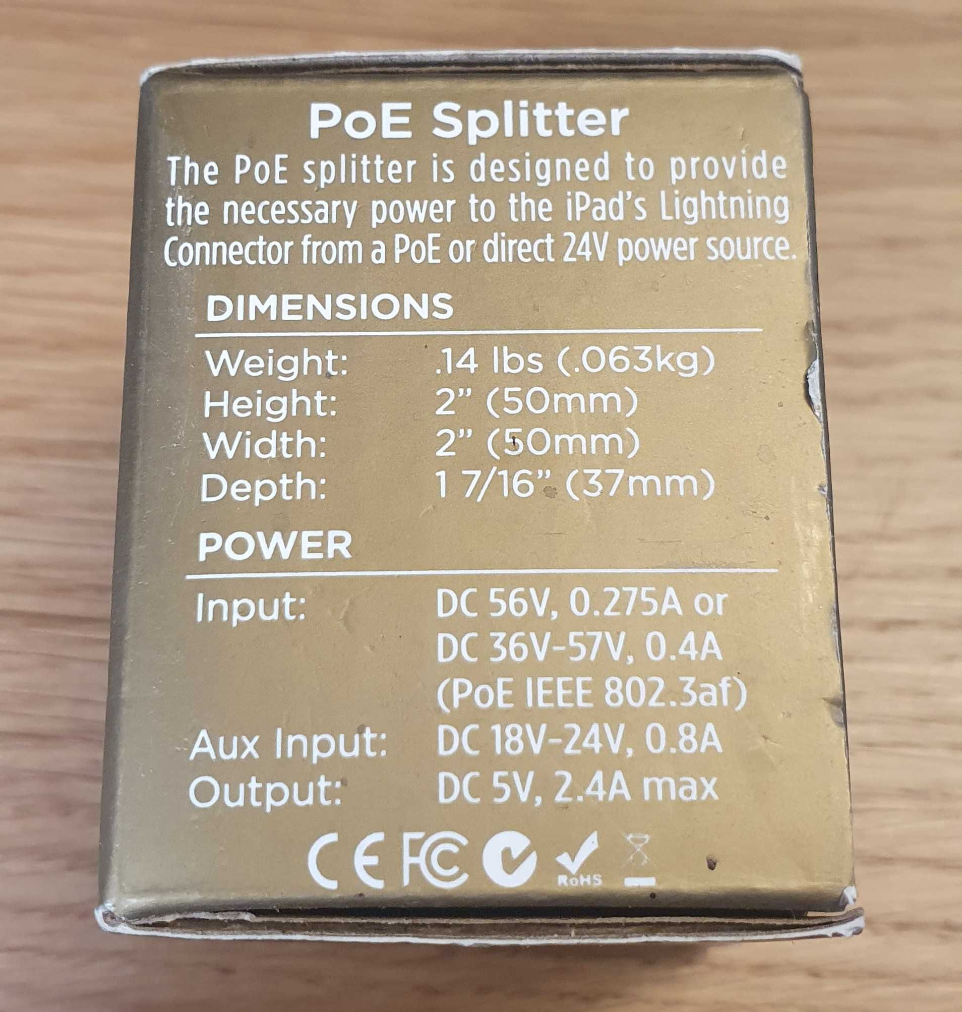 IPort Mini zasilacz PoE Splitter USB