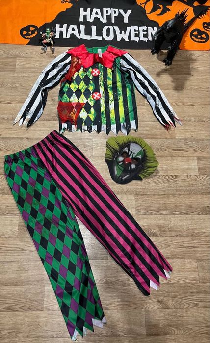 Костюм злий клоун 10-11-12 років пенівайз хелловін хелоуін