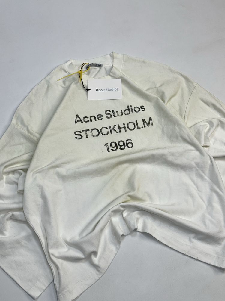 Acne Studios STOCKHOLM 1996 лонгслів лонгслив футболка кофта белая S M