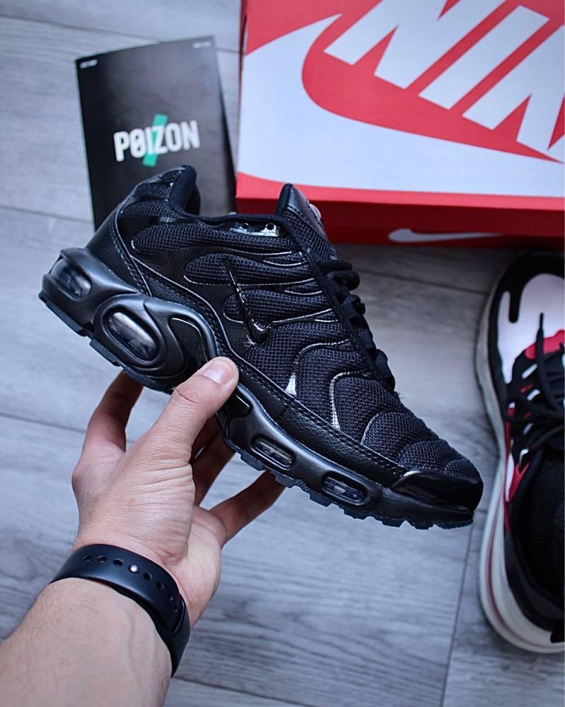 (БЕЗ ПЕРЕДОПЛАТИ) Nike Air Max TN Plus Black/White/Orange  унісекс