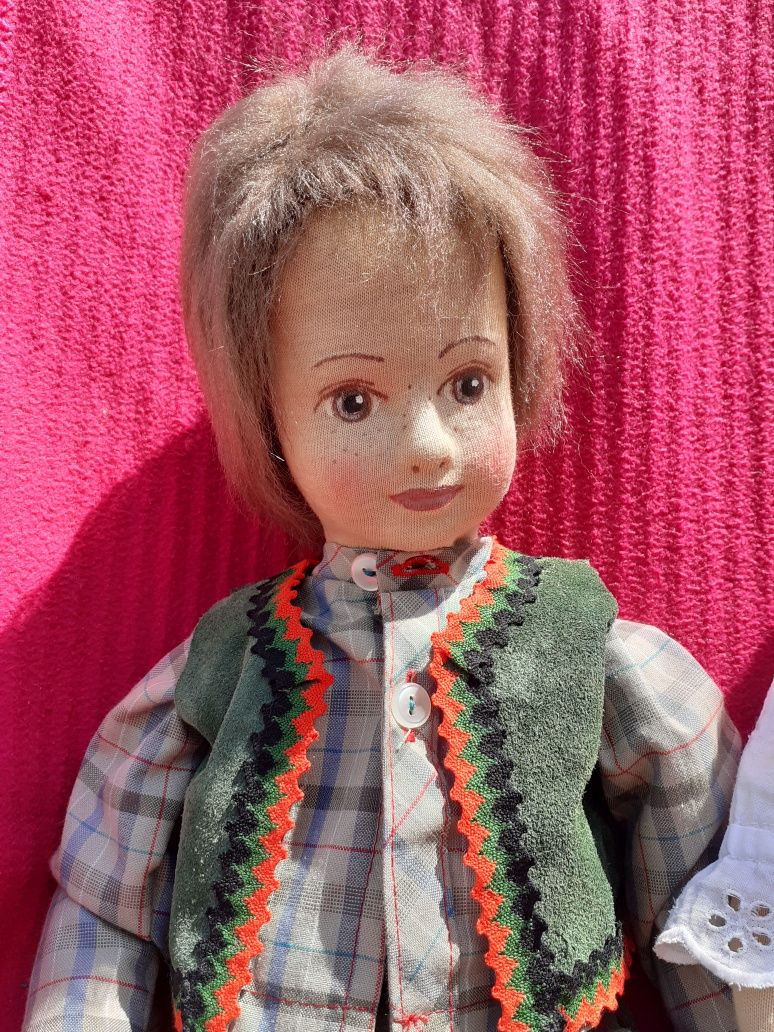 Кукла,интерьерная,текстиль, Glorex,50см,Германия ,винтаж,ручная работа