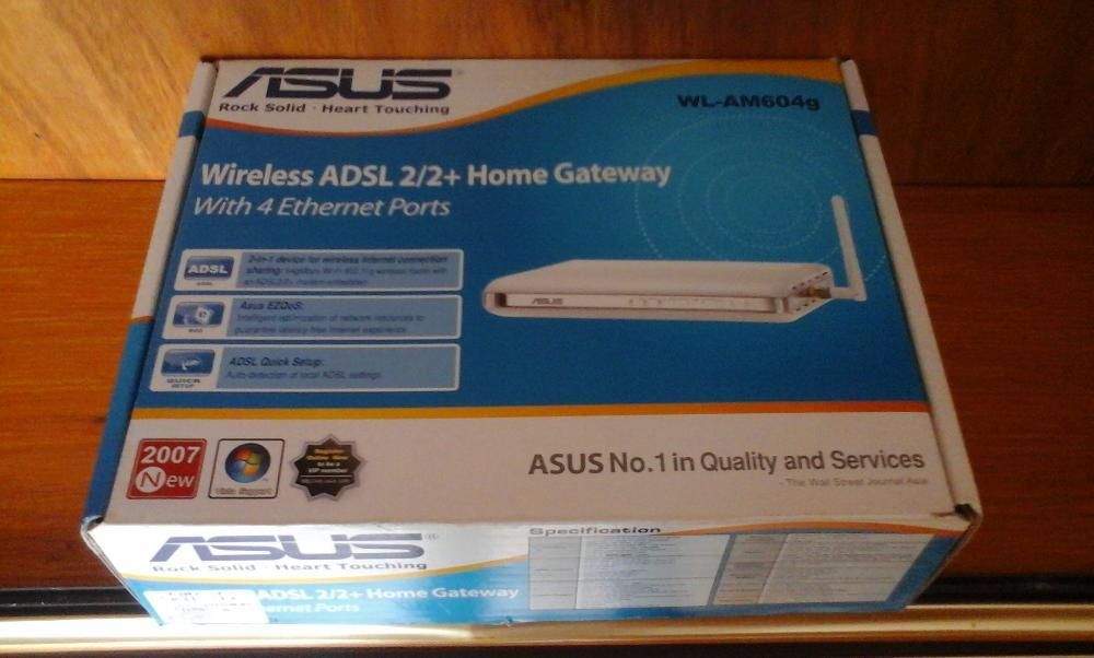 Router ASUS WL-AM604g Wireless ADSL2/2+ Home Gateway 4 Ethernet