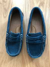 Sapatos de camurça para meninoazul escuro Tamanho 29