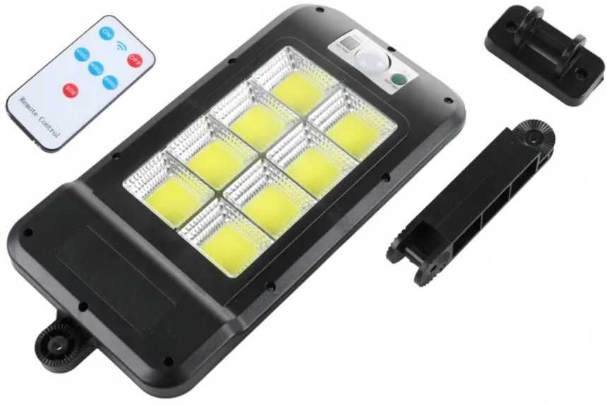 Lampa solarna uliczna latarnia LED COB + pilot XL