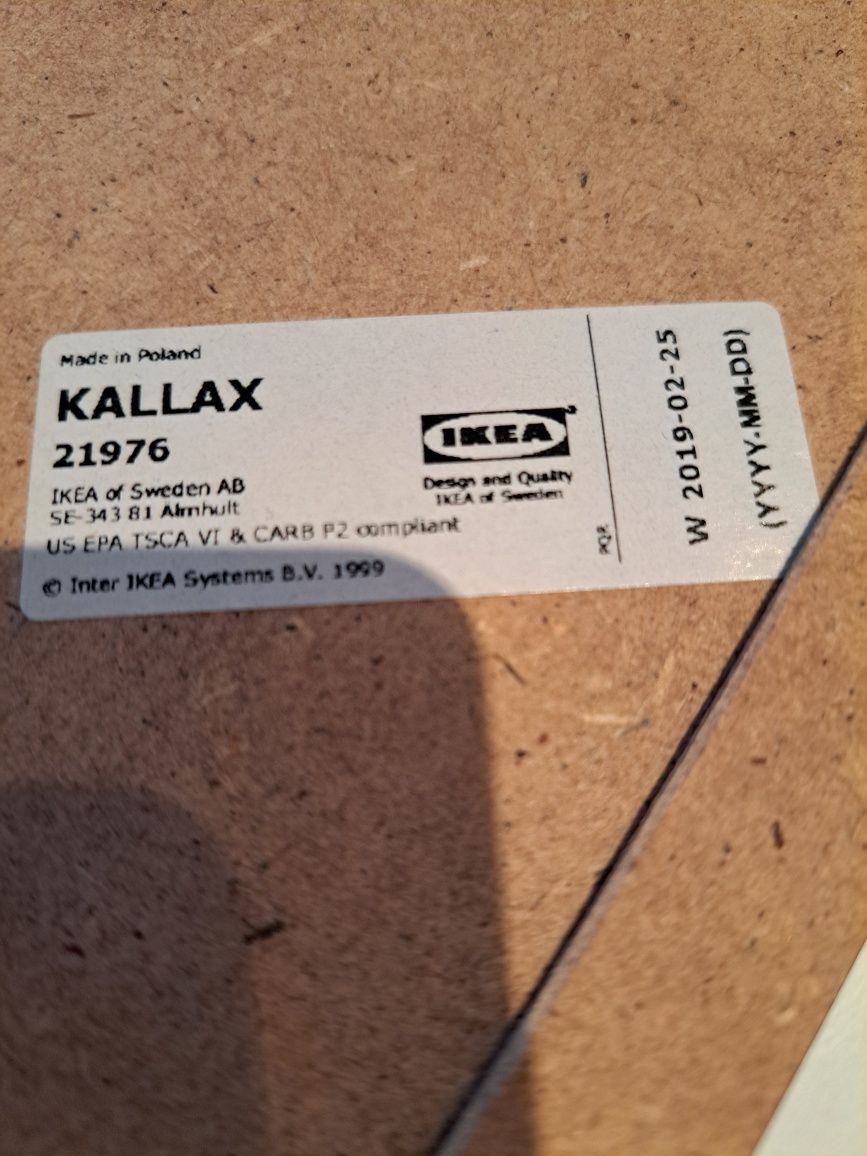 Ikea czarny wkład tablicowy kallax czarna fala tablica