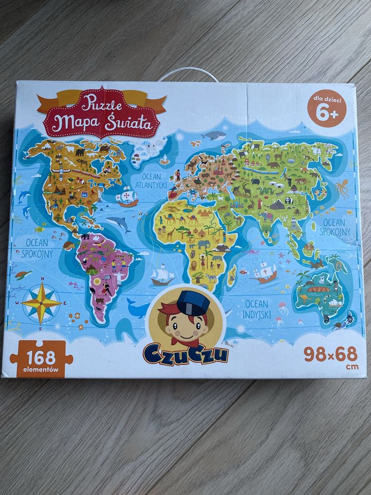 Czuczu puzzle mapa świata