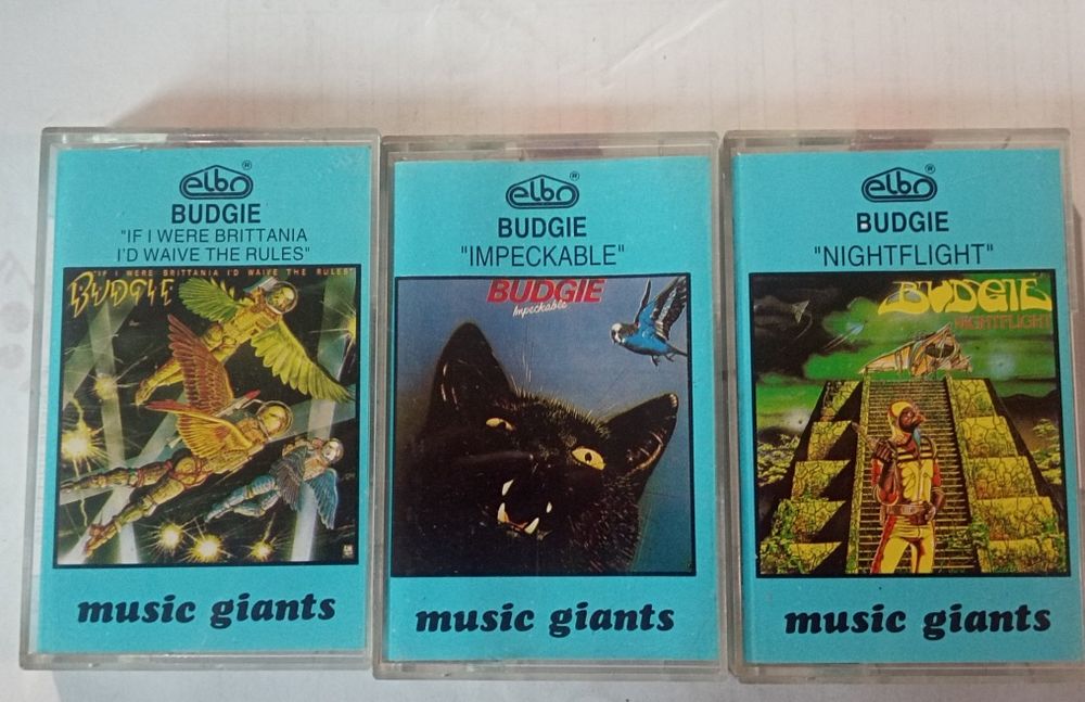 Budgie kasety magnetofonowe 3 tytuły