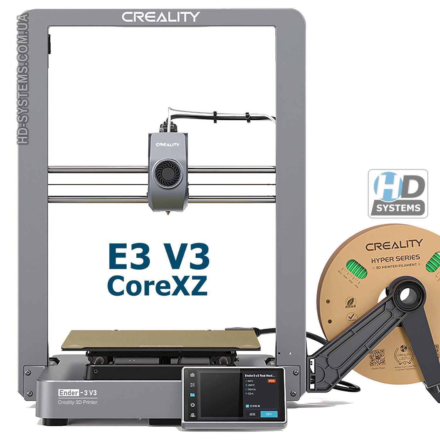 Creality Ender-3 V3 (3D принтер CoreXZ) - 12 міс гарантія (HD SYSTEMS)