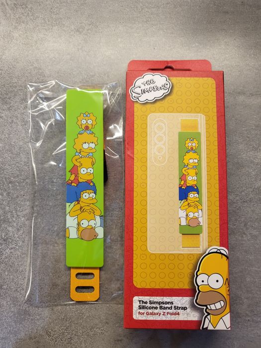 Nowy Pasek SAMSUNG do Silicone Grip Cover Galaxy Z Fold 4 5 Simpsons