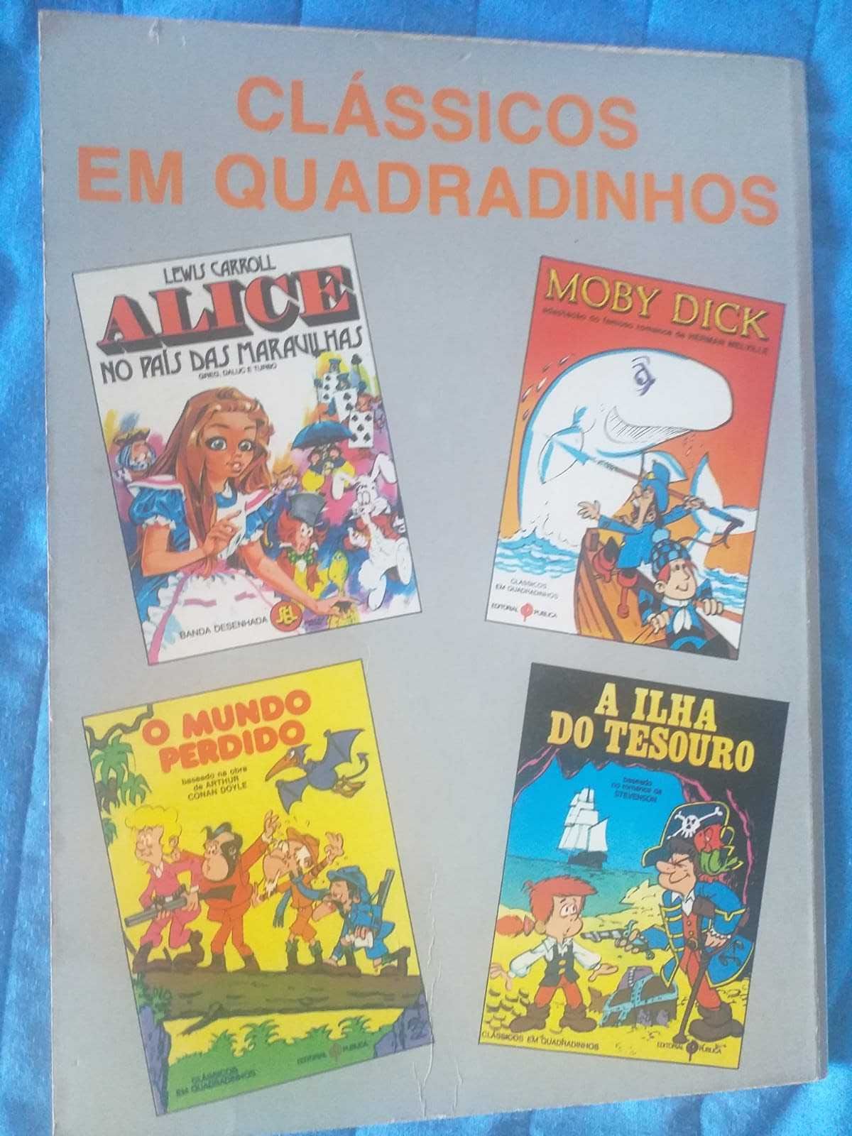 4 livros antigos de BD em português