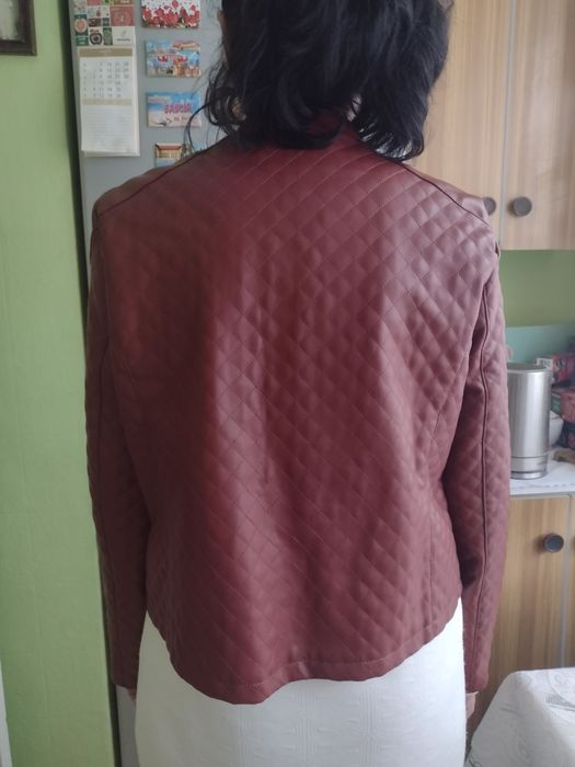 (42/XL) Ekskluzywna, skórzana, francuska kurtka ramoneska/ jak NOWA