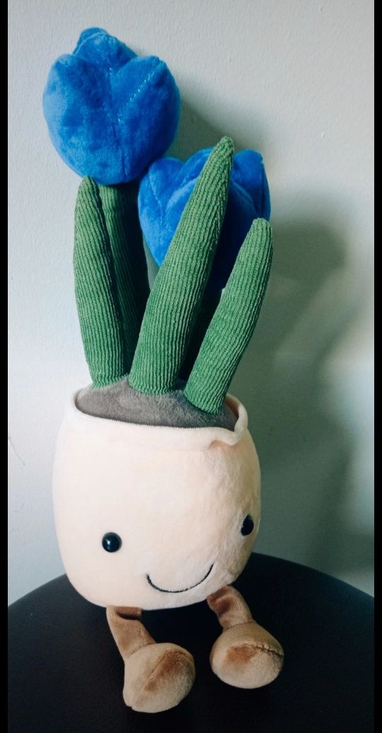 Jellycat tulipany w doniczce pluszak NOWA maskotka kawaii