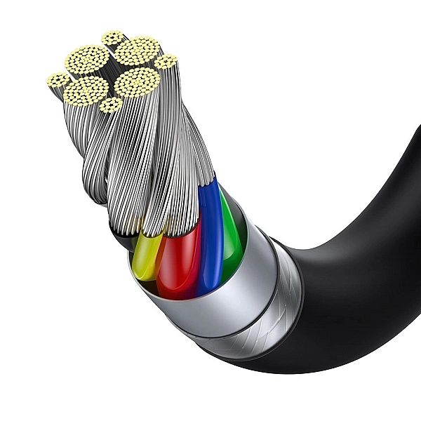 Kabel Baseus CATYS-C01 USB-C - USB-C PD QC FCP 100W 5A 480Mb/s 2m - cz