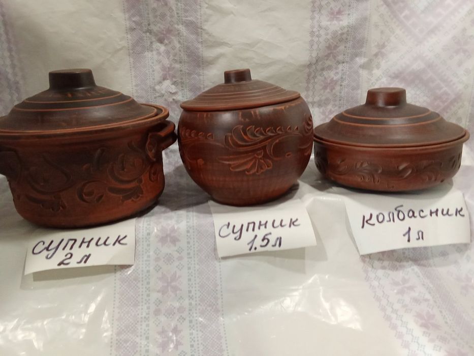 Супники, жоровні, макітки. Червона глина