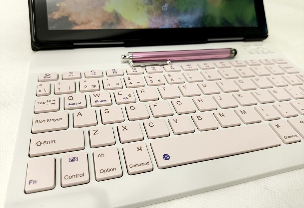 Tablet 10.1" ANDROID 15 różowy klaw+mysz+rysik 12GB/128GB etui NOWY