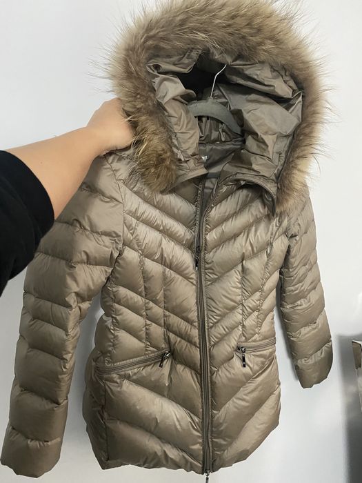 Kurtka puchowa Taranko futro naturalne rozm XS