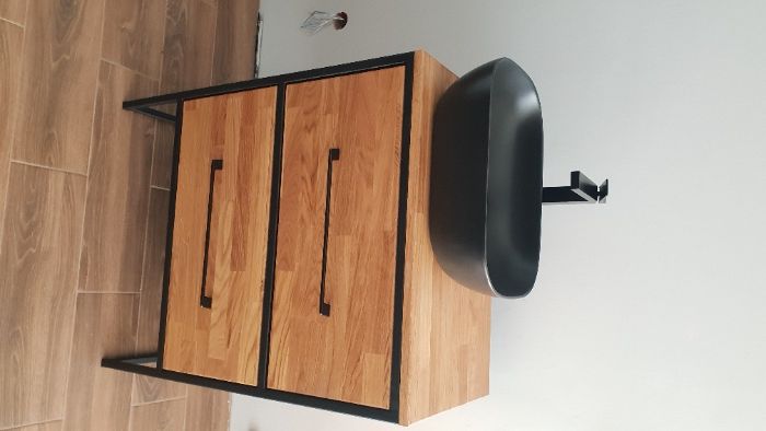 Szafka Łazienkowa Pod Umywalkę Solidna Dąb - 80x45x80cm Jasna - Komoda
