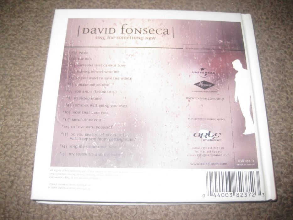 CD David Fonseca "Sing Me Something New" Ed. Especial! Portes Grátis!