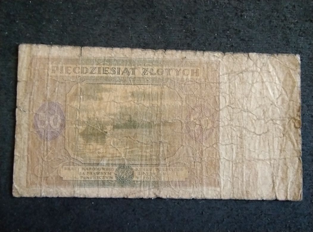 Polska RP / PRL 50 złotych 1946 seria F