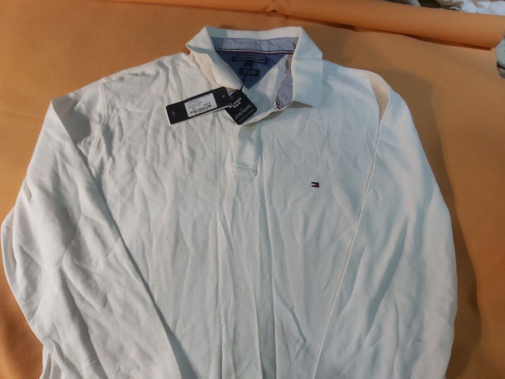 Tommy Hilfiger XXL Polo długi rękaw classic
