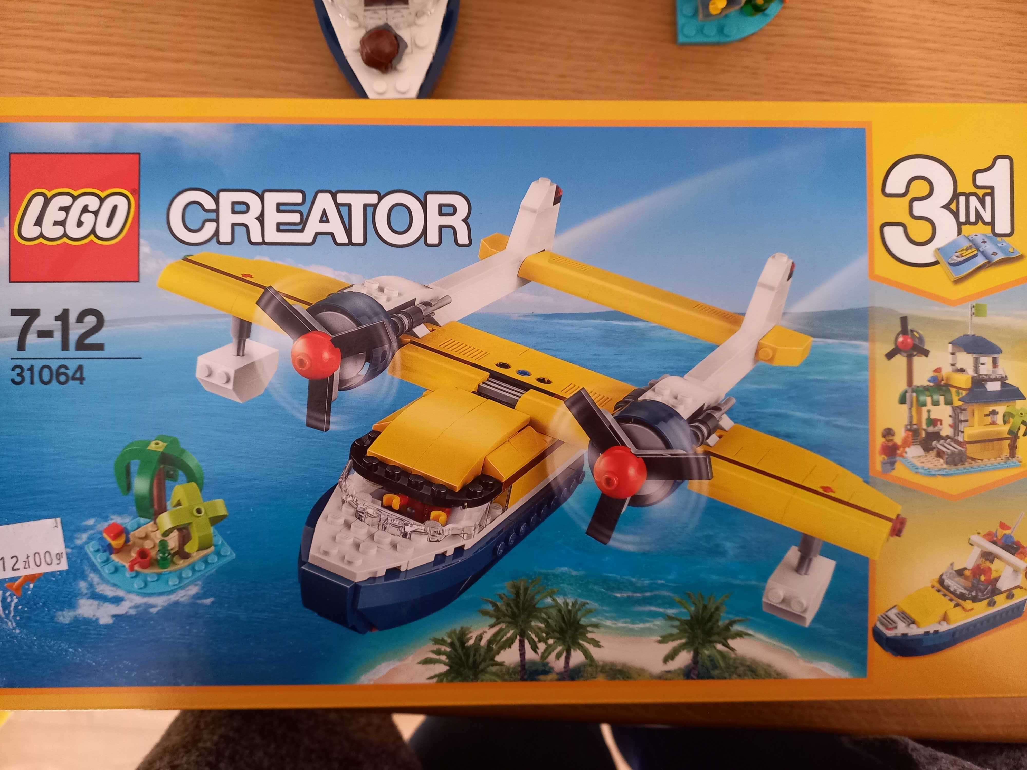 Lego creator 31064 3 w 1 śmigłowiec, motorówka  i domek na plaży