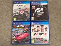 Zestaw gry PS4 WRC 7 Gran Turismo Sport NASCAR Arcade Rush F1 2015