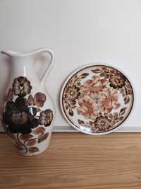 wazon i talerz Kolo fajans - cena za oba przedmioty