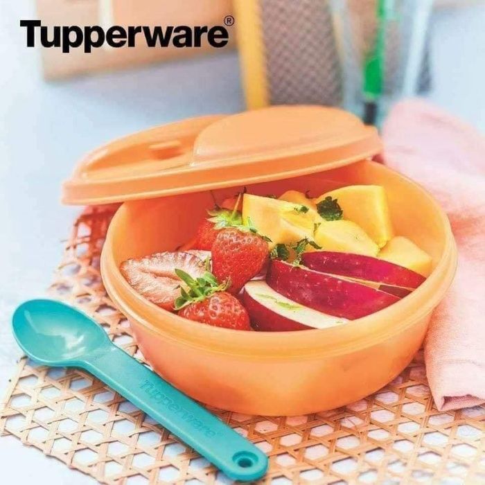 Lanchonete para Sobremesa com colher (novo) - Tupperware