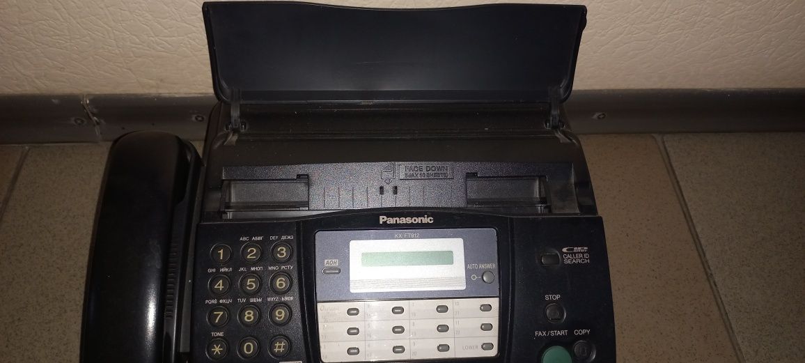 Факс телефон Panasonic KX-FT912UA + рулон бумаги