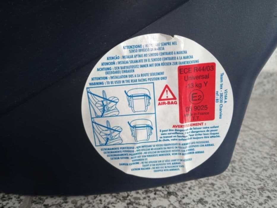 Cadeira auto para bebé (ovinho)