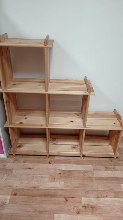 Regał sosnowy otwarty