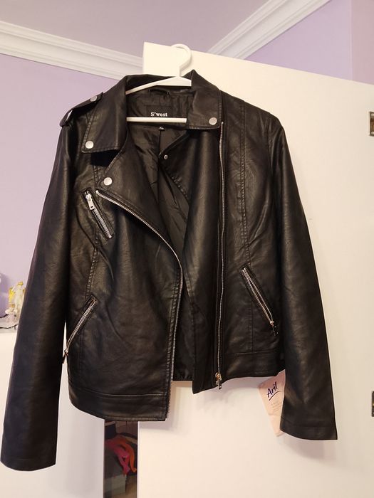 Ramoneska damska sztuczna skóra