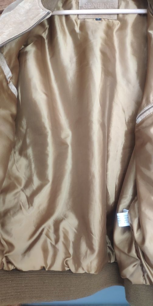 Skórzana męska kurtka przejściówka z podszewką styl vintage leather