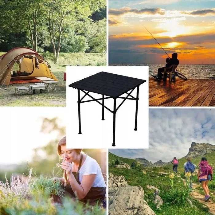 STÓŁ STOLIK SKŁADANY Kempingowy Balkonowy Turystyczny Przenośny