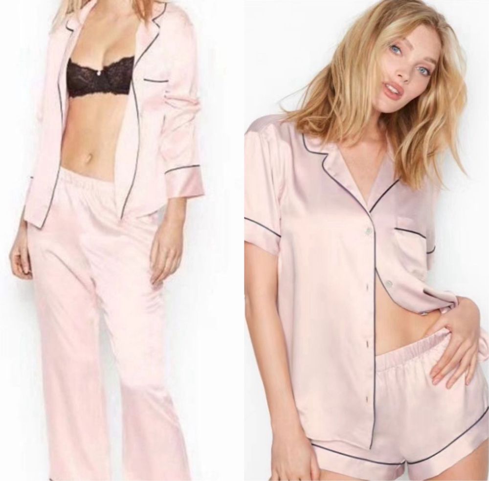 ЗНИЖКИ  Піжама Victoria’s Secret сатинова з шортами штанами