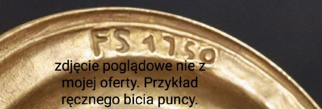 FS-1750 stary mosiężny talerz płaski z grubego mosiądzu 277 g. Histori