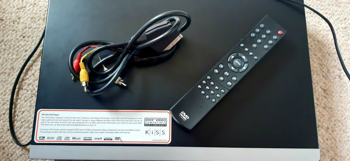 Odtwarzacz DVD DivX CD KISS DP-540 ,