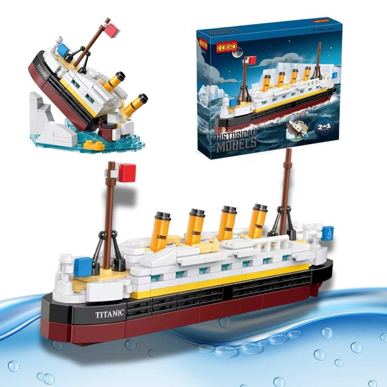 Titanic - model statku Klocki 290 elementów Statek 3D na Prezent