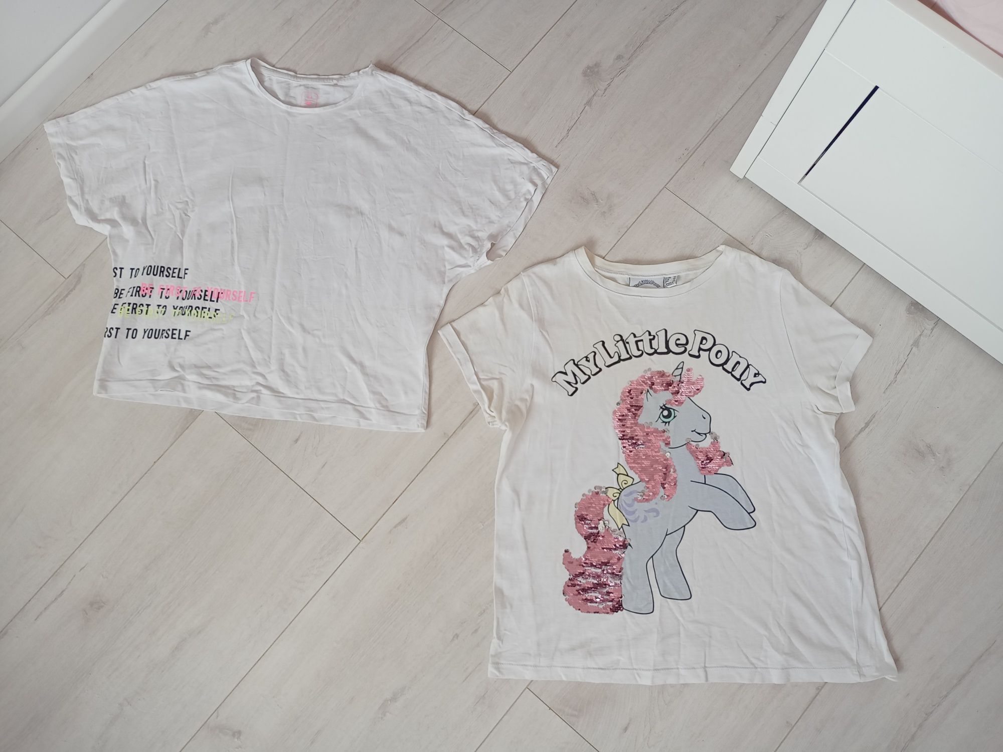 Koszulki 158 164 dziewczęce t-shirt paka H&M Reserved Smyk Cool Club