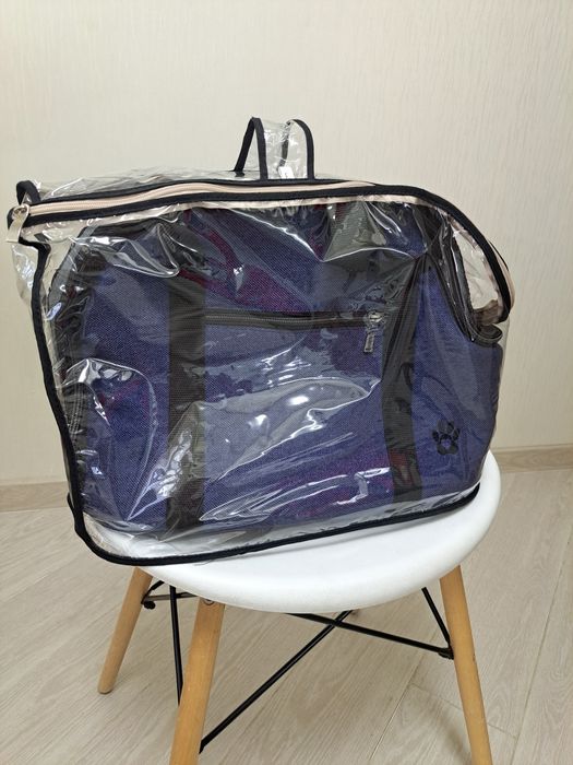 Нова Сумка переноска для котів і собак Zoo-hunt Loft 22х32х27 синя джи