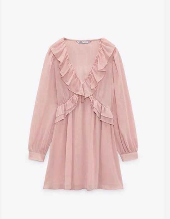 Шикарна рожева сукня від zara