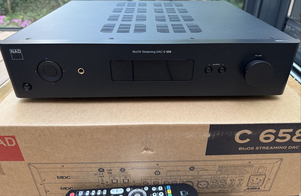 Nad C658 BluOs streaming dac + moduł HDMI komplet okazja pilot