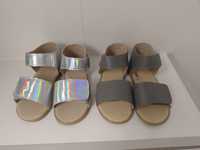 2 nowe pary slippers family skórzane sandałki 27
