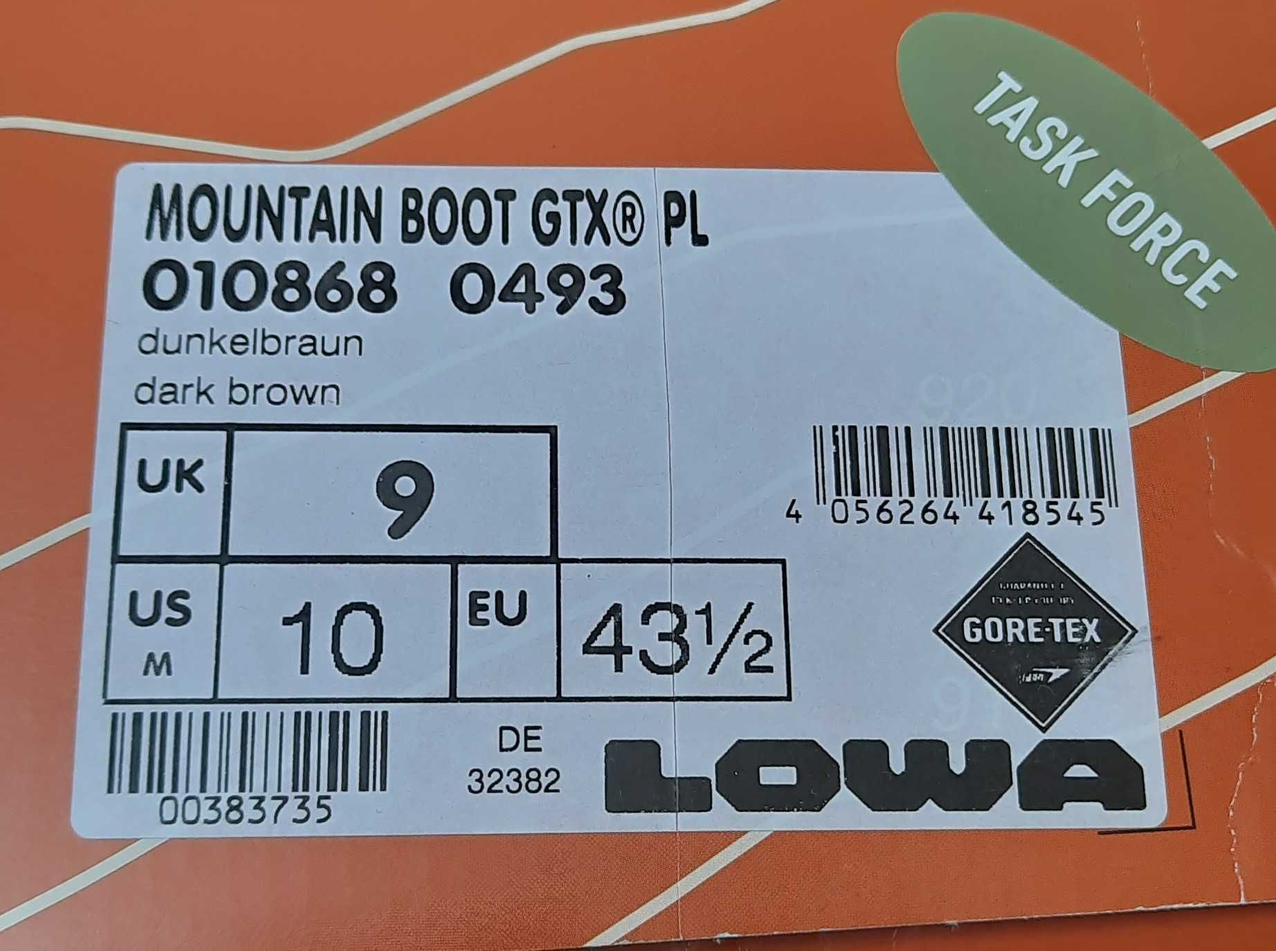 Buty górskie LOWY GTX ciemnobrązowe 43,5